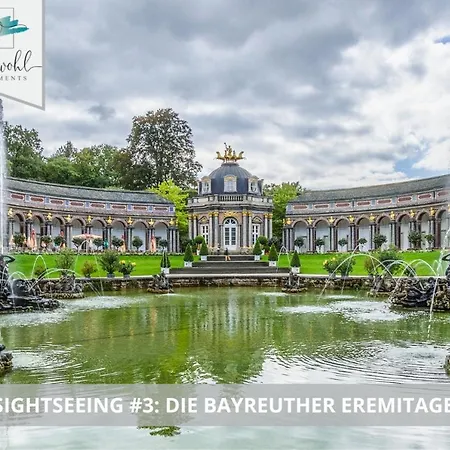 Semper No2 - Ruhige 2 Zi 1-4 Pers Mit Kueche, Duschbad, Balkon Und Parkplatz In Hofgartennaehe 公寓 拜罗伊特