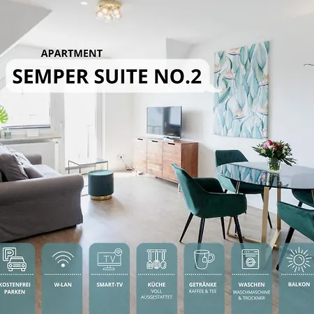 Semper No2 - Ruhige 2 Zi 1-4 Pers Mit Kueche, Duschbad, Balkon Und Parkplatz In Hofgartennaehe 拜罗伊特