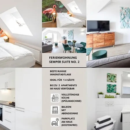 Semper Suite: Tranquil 2-room Near Hofgarten Apartment *