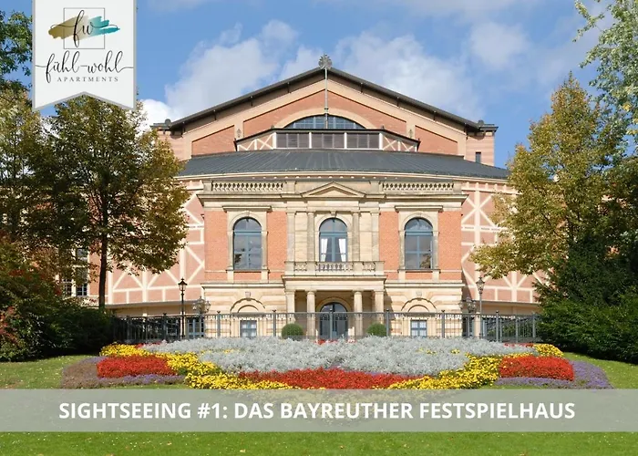 Semper No2 - Ruhige 2 Zi 1-4 Pers Mit Kueche, Duschbad, Balkon Und Parkplatz In Hofgartennaehe Bayreuth