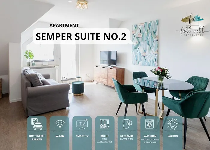Semper No2 - Ruhige 2 Zi 1-4 Pers Mit Kueche, Duschbad, Balkon Und Parkplatz In Hofgartennaehe Bayreuth